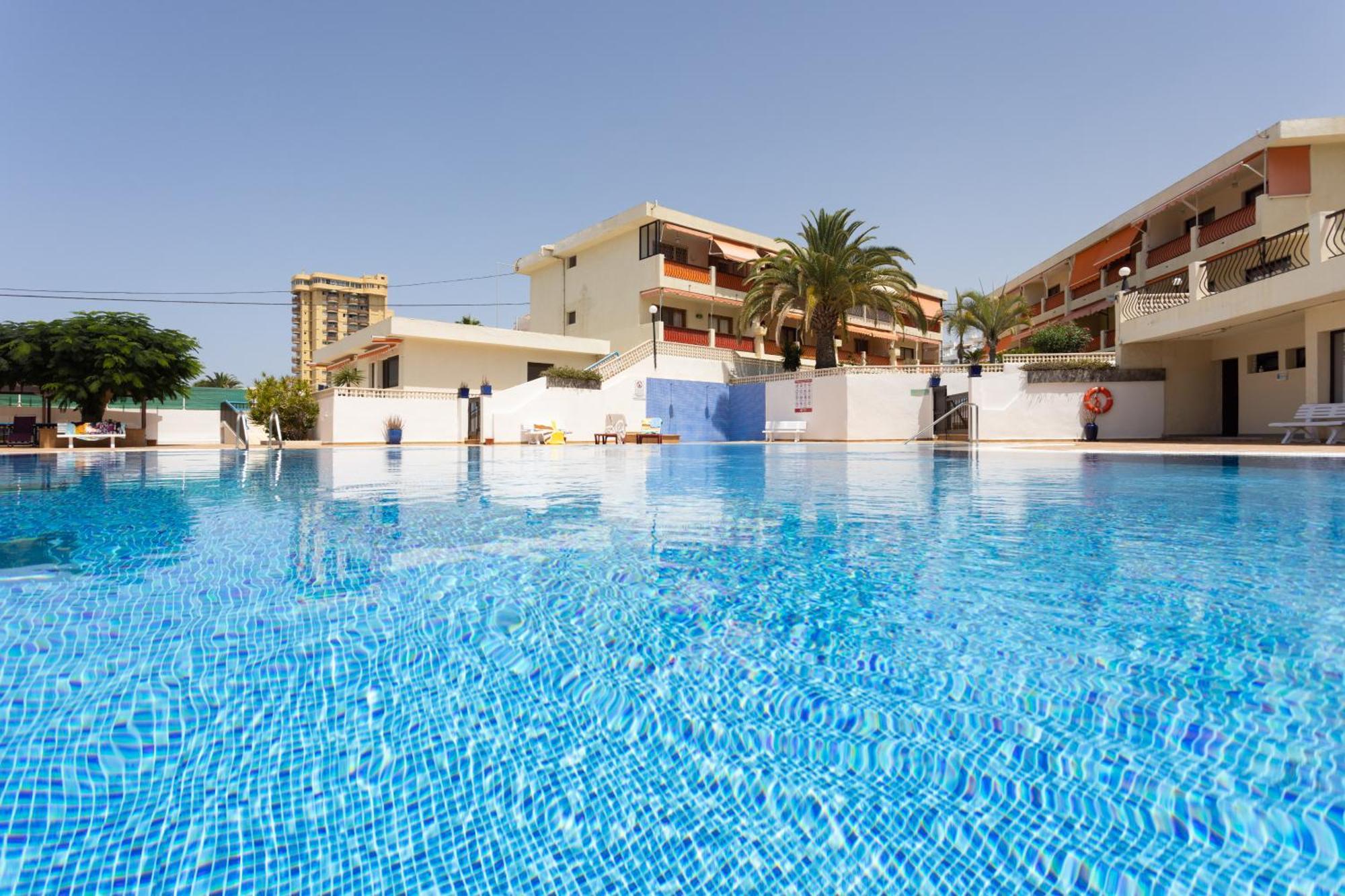 Frontline Playa Las Vistas With Pool, Parking, Sea Los Cristianos  Exteriör bild